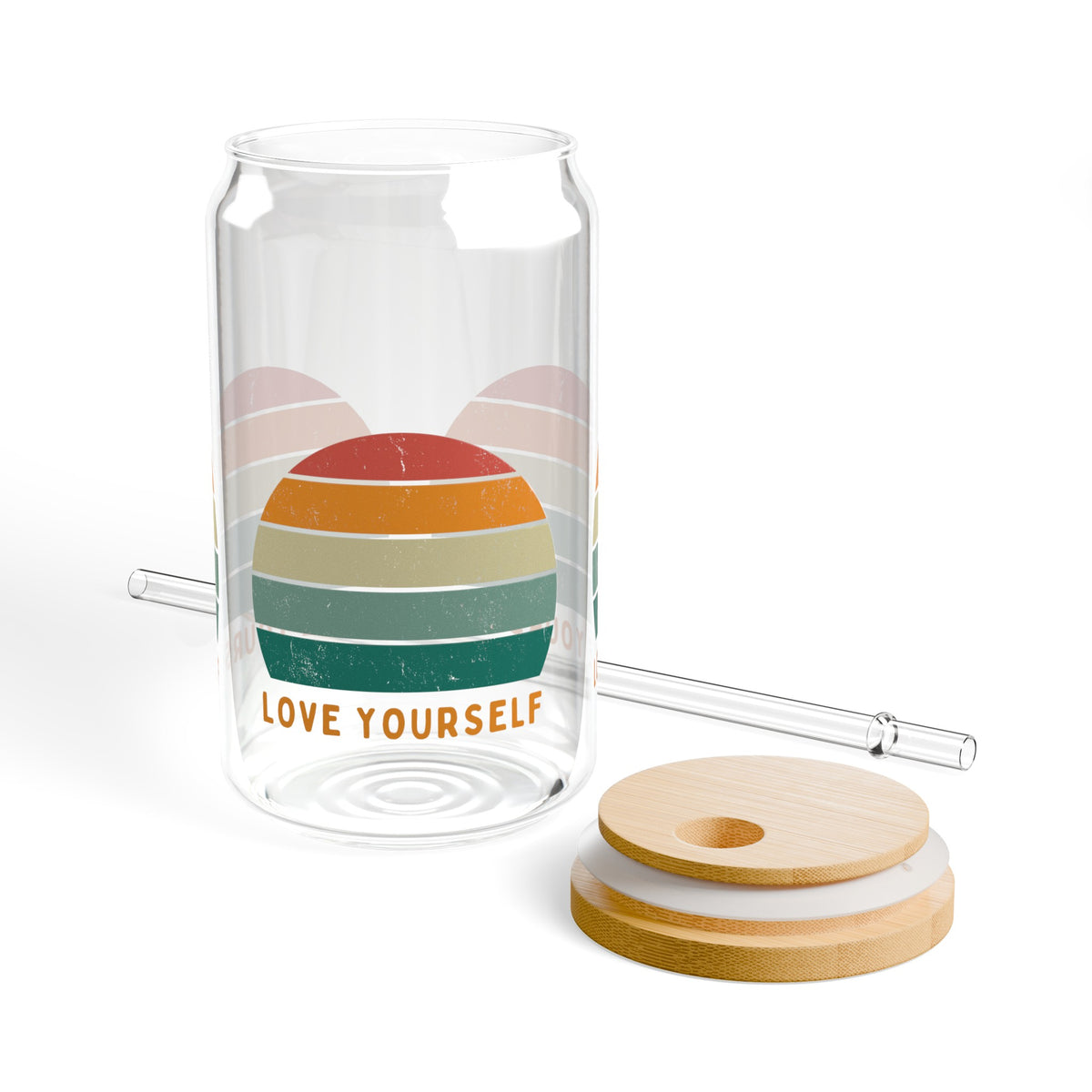 Love Yourself Sipper Glass, 16oz