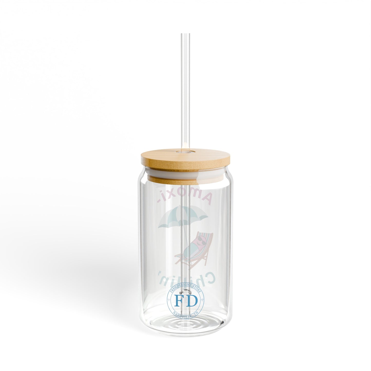 Amoxi-Chillin' Sipper Glass, 16oz