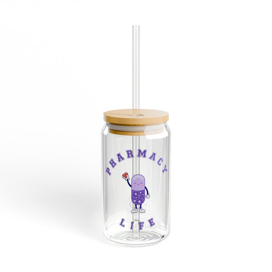 Purple Pharmacy Life Sipper Glass, 16oz