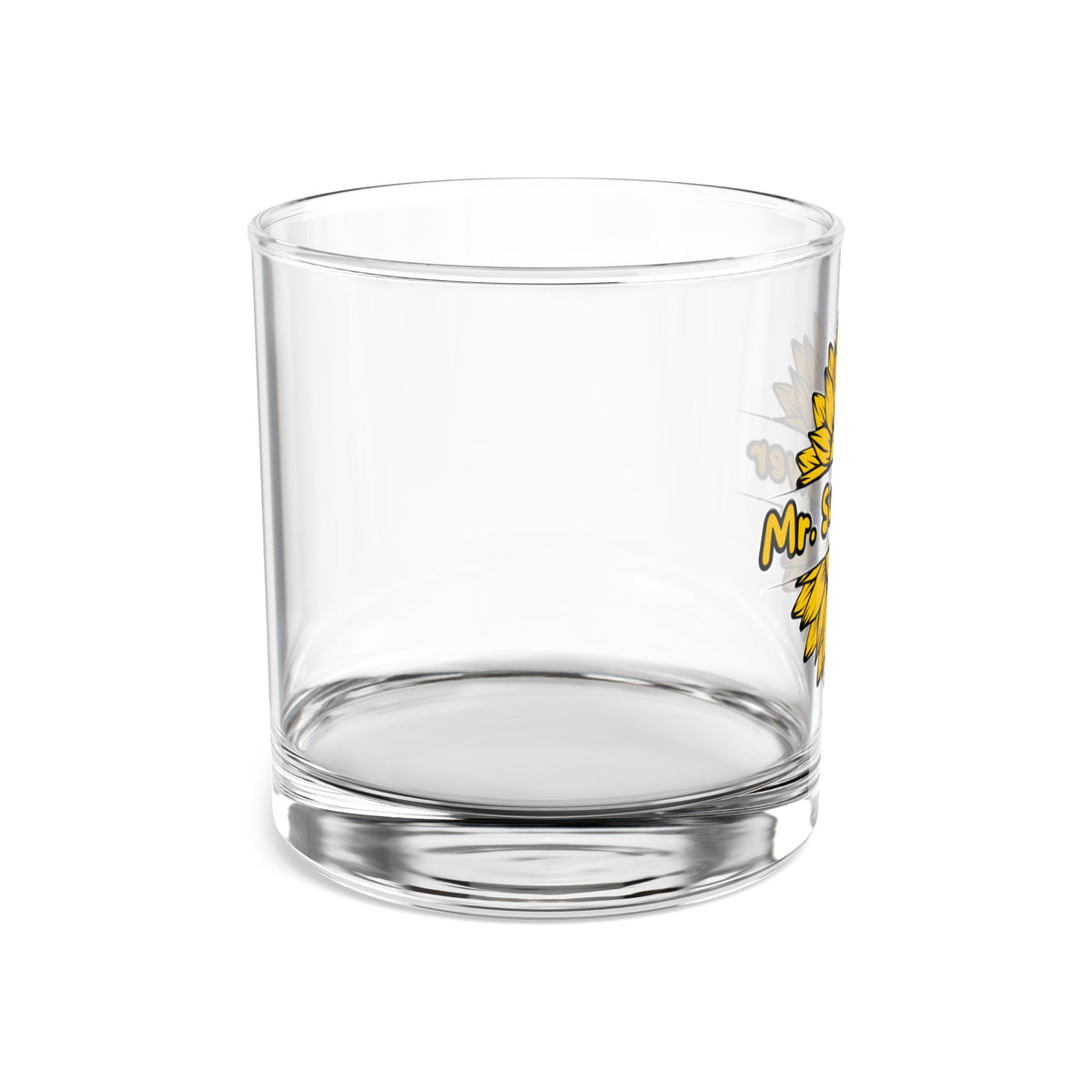 Mr. Sunflower Rocks Glass, 10oz