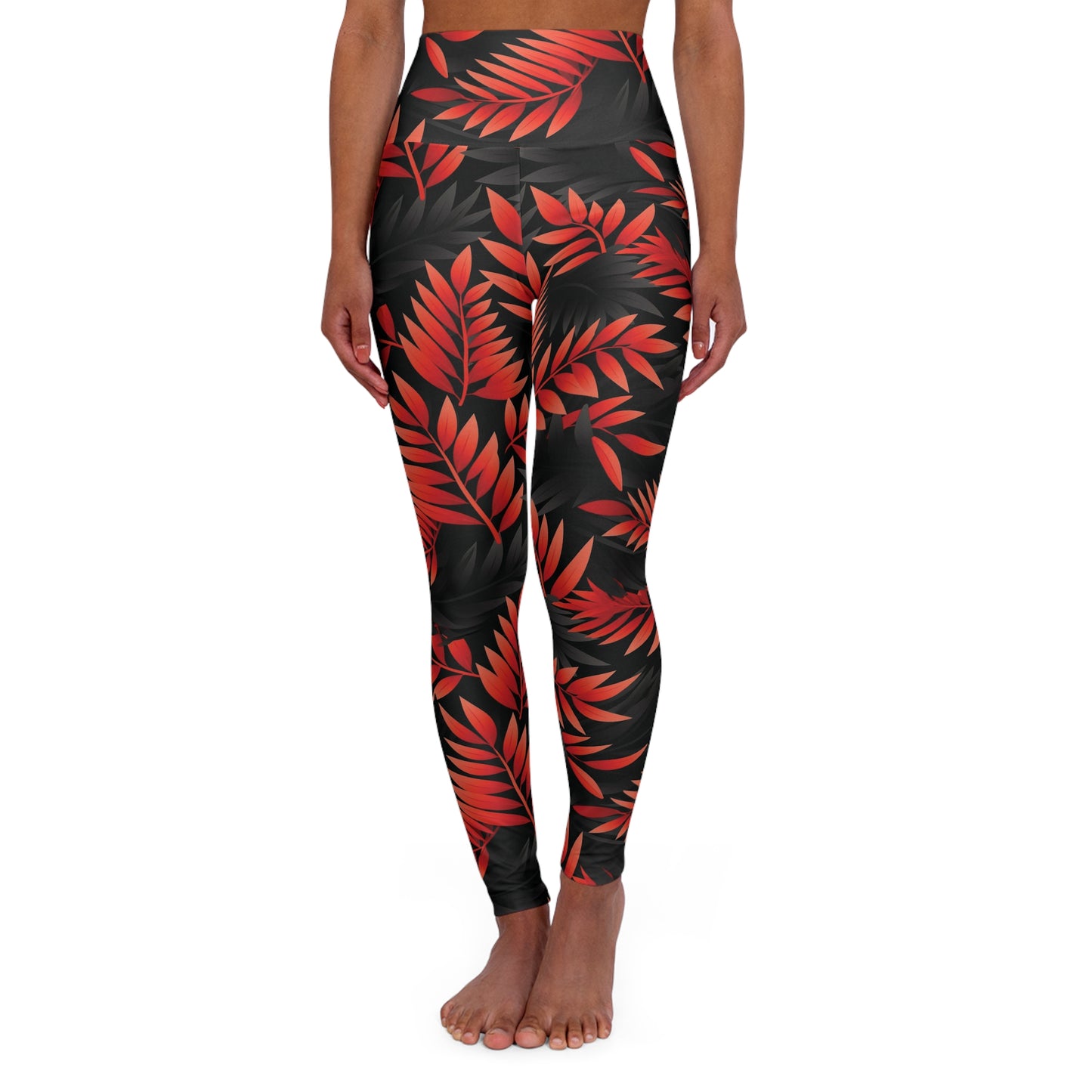 High Waisted Yoga Leggings (AOP)