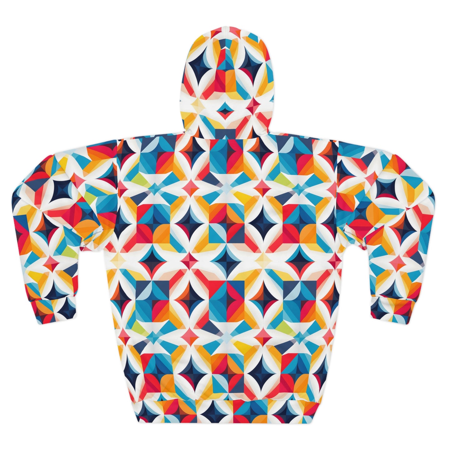 Colorful Kaleidoscope Unisex Pullover Hoodie (AOP)