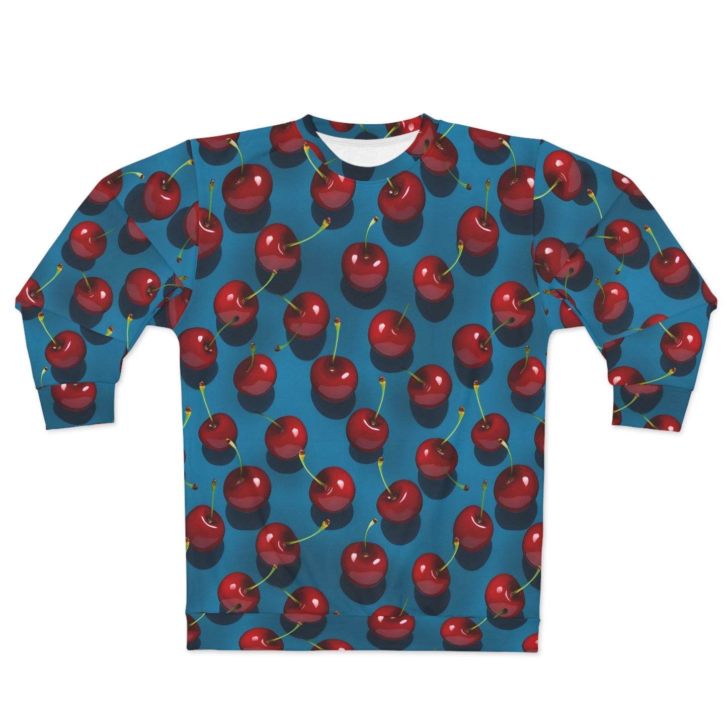 Cherry Print Unisex Sweatshirt (AOP)