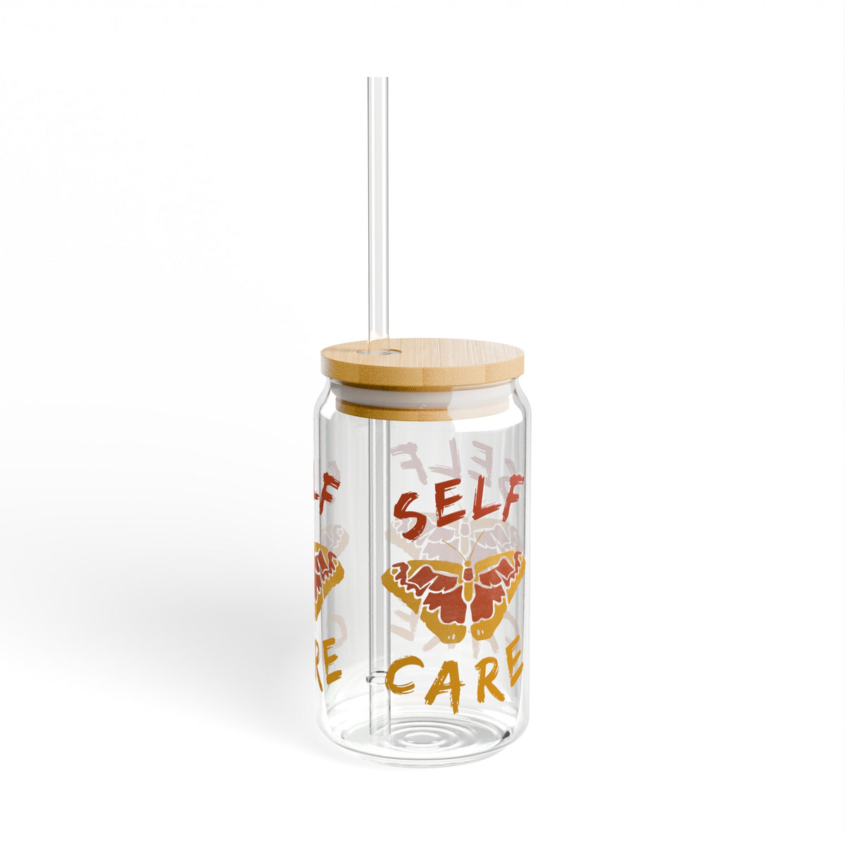 Self Care Sipper Glass, 16oz