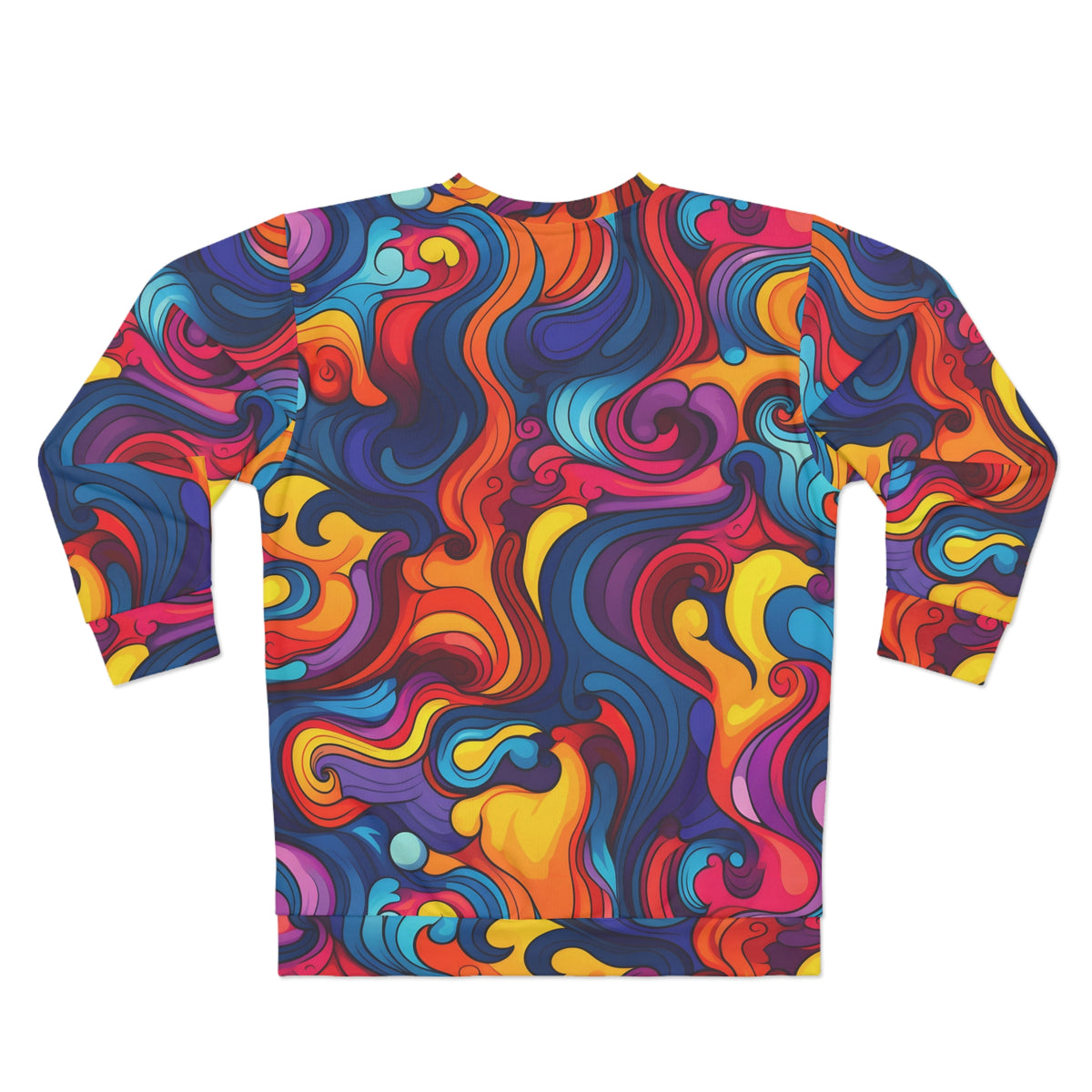 Psychedelic Colorful Unisex Sweatshirt (AOP)