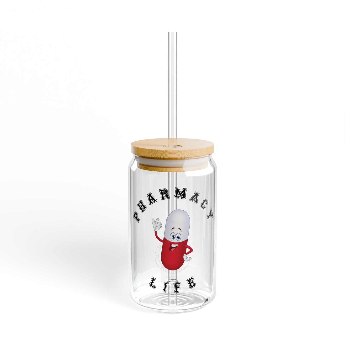 Pharmacy Life Sipper Glass, 16oz