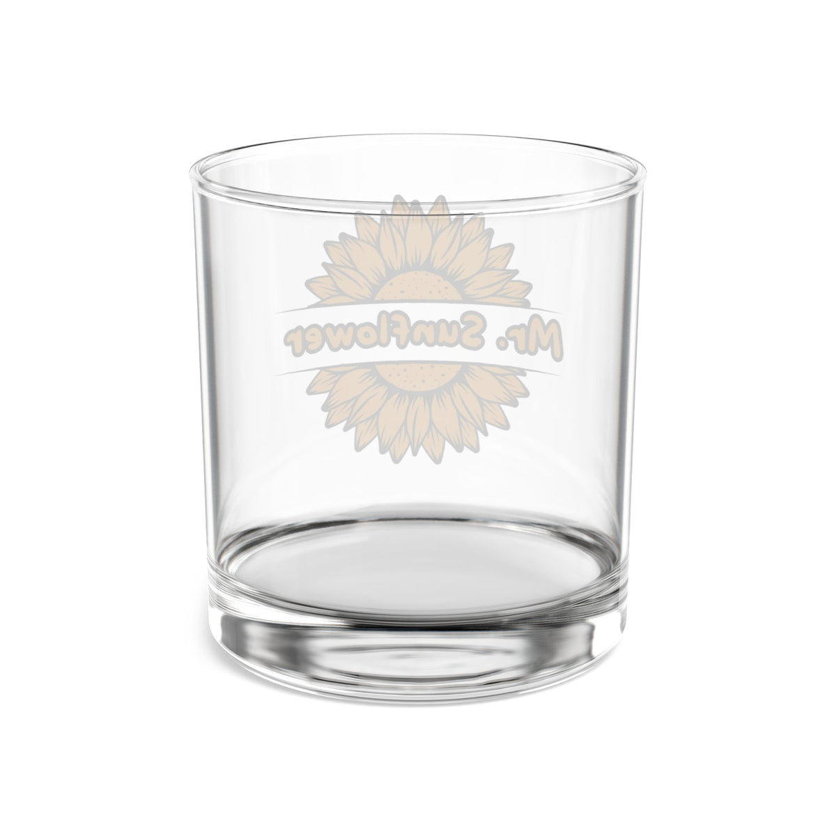 Mr. Sunflower Rocks Glass, 10oz