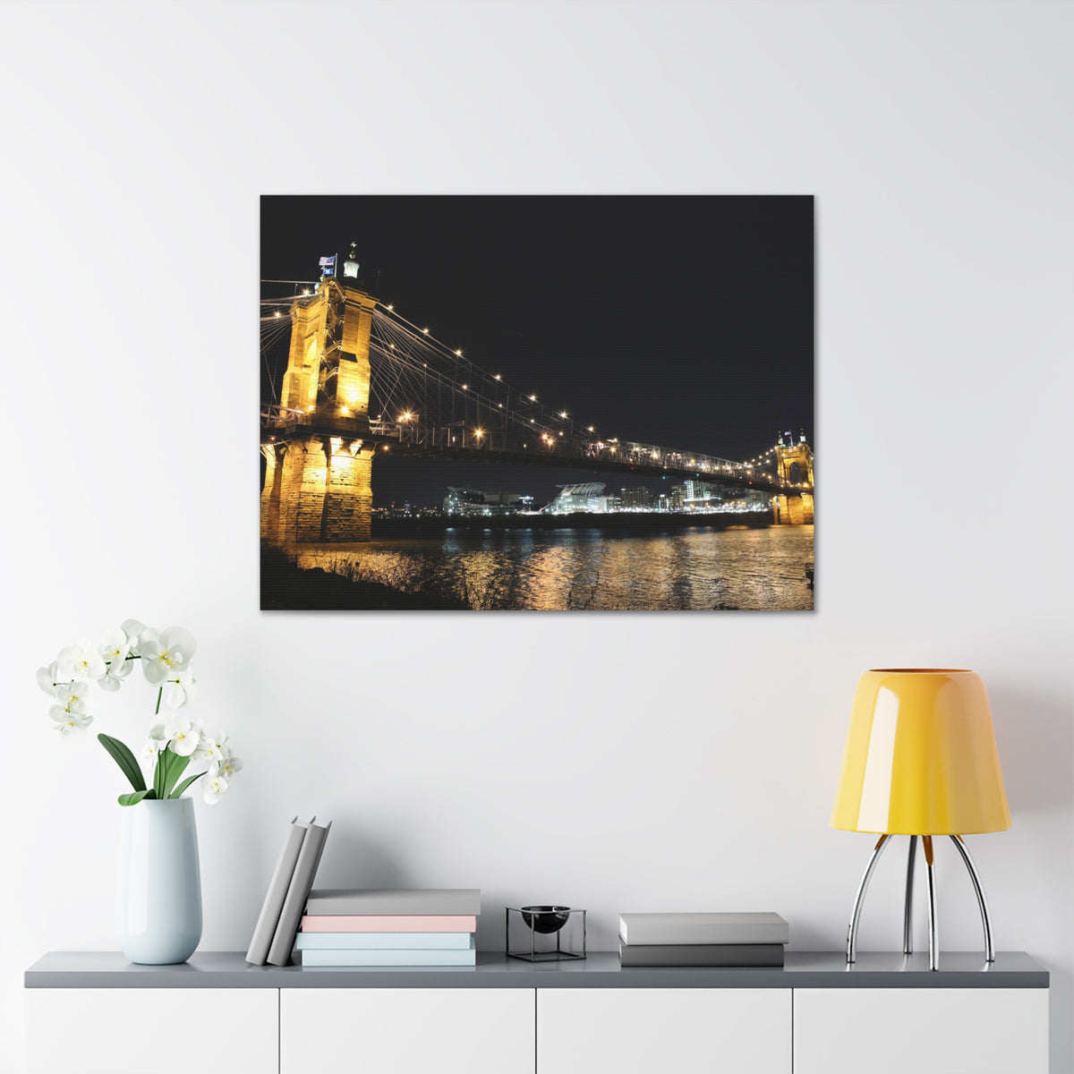 JOHN A. ROEBLING SUSPENSION BRIDGE Canvas Gallery Wraps