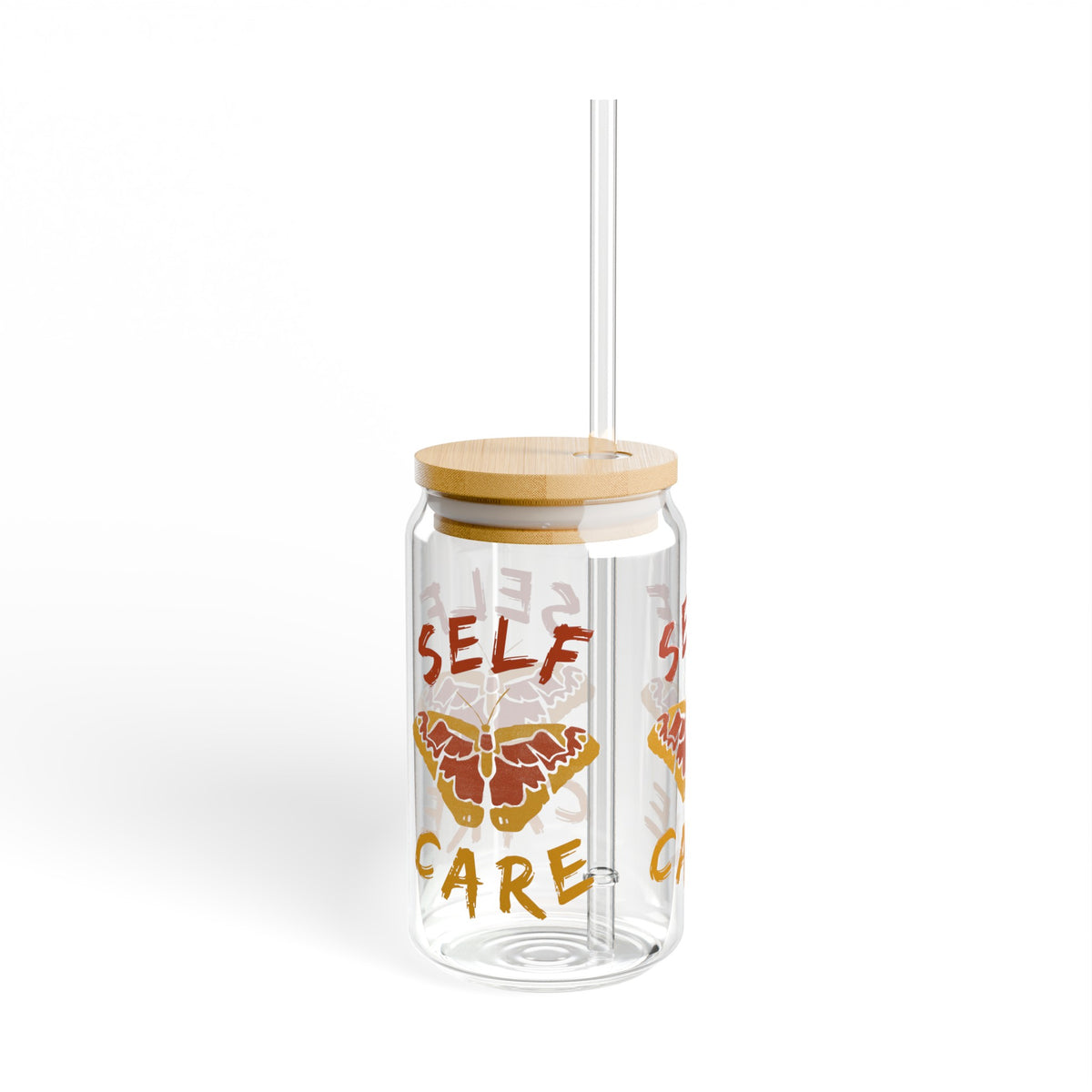 Self Care Sipper Glass, 16oz