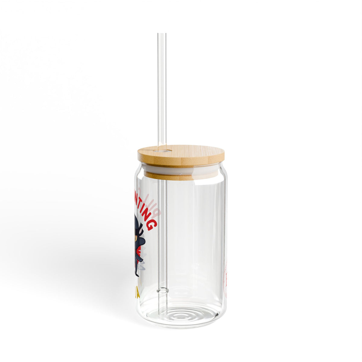 Pill Counting Ninja Sipper Glass, 16oz