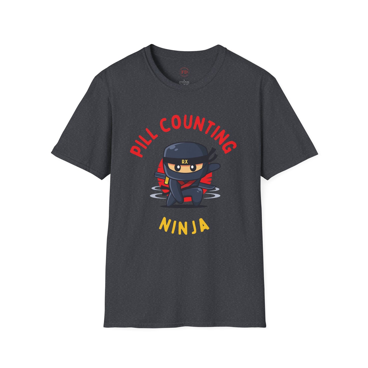 Pill Counting Ninja Unisex Softstyle T-Shirt