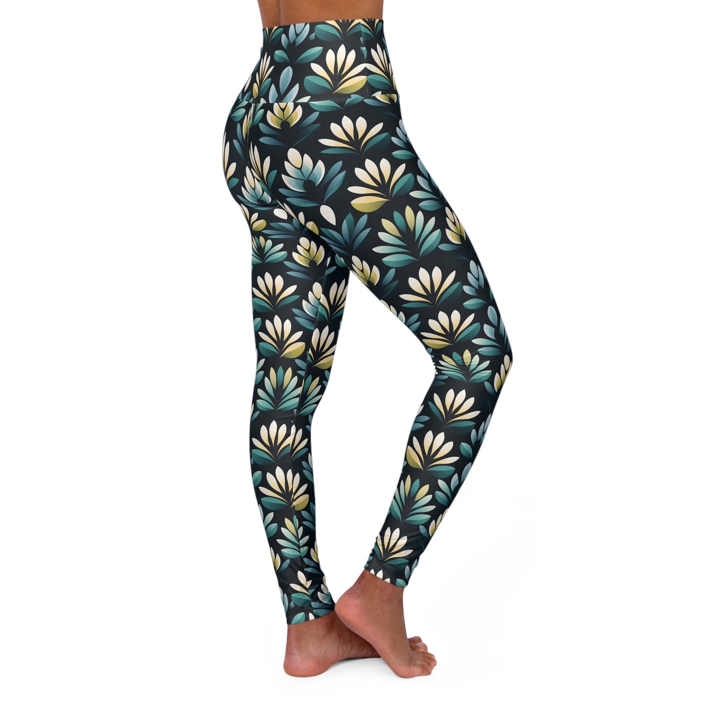 FLORAL High Waisted Yoga Leggings (AOP)