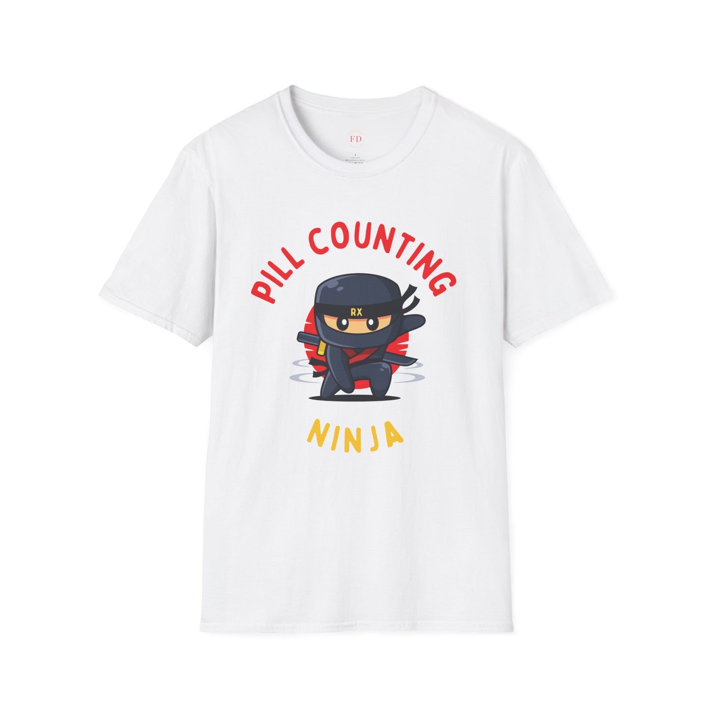 Pill Counting Ninja Unisex Softstyle T-Shirt