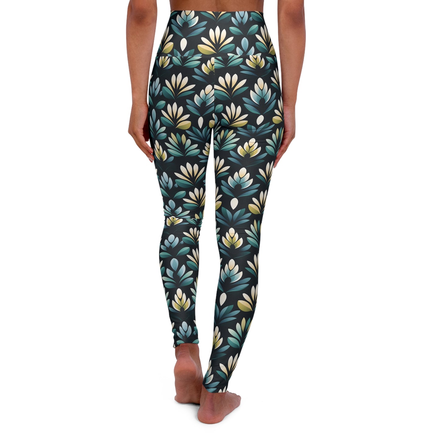 FLORAL High Waisted Yoga Leggings (AOP)