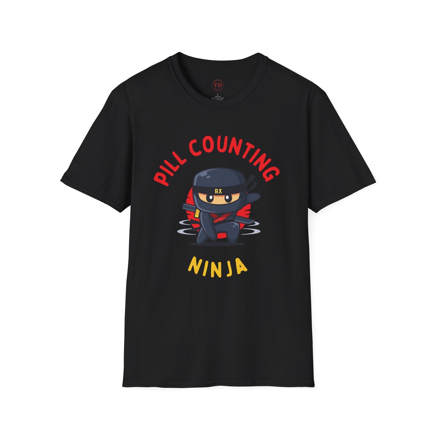 Pill Counting Ninja Unisex Softstyle T-Shirt