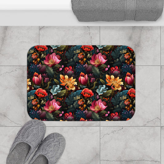 Floral Bath Mat