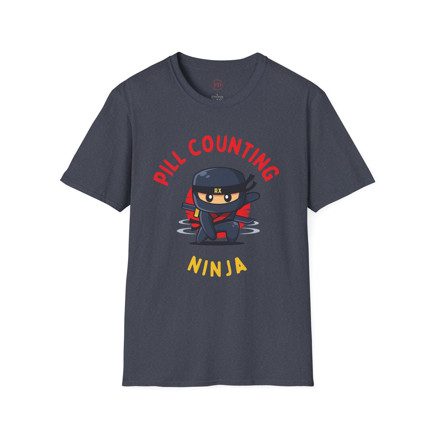 Pill Counting Ninja Unisex Softstyle T-Shirt