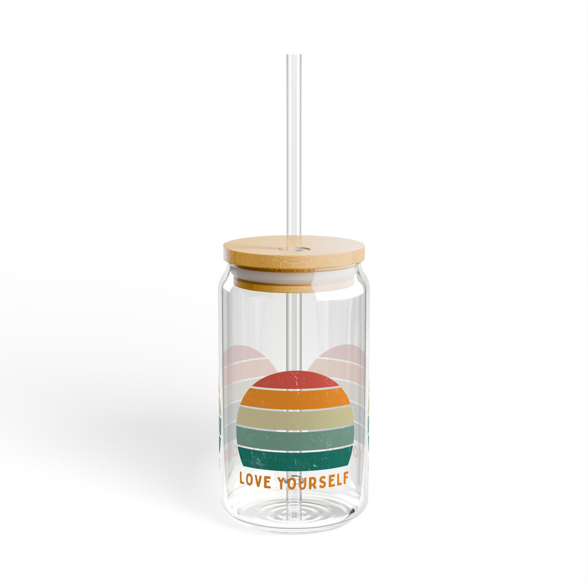 Love Yourself Sipper Glass, 16oz
