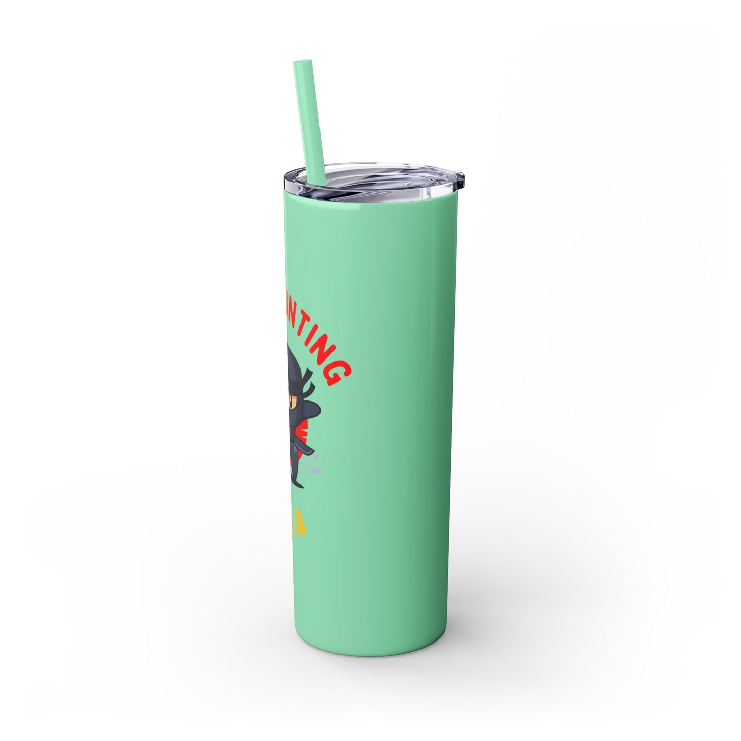 Pill Counting Ninja Skinny Tumbler with Straw, 20oz