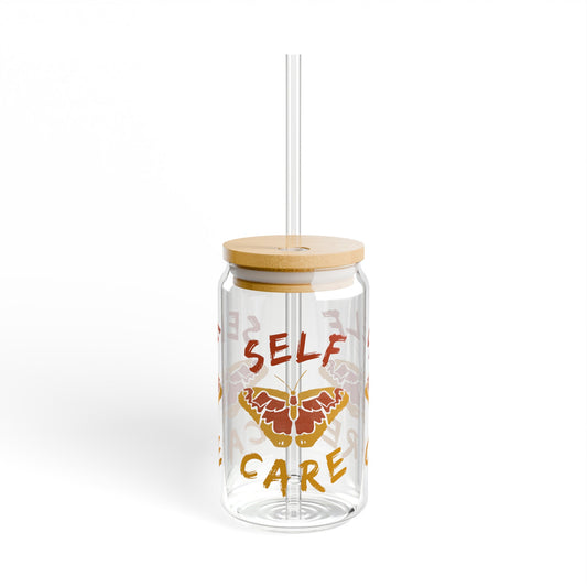 Self Care Sipper Glass, 16oz