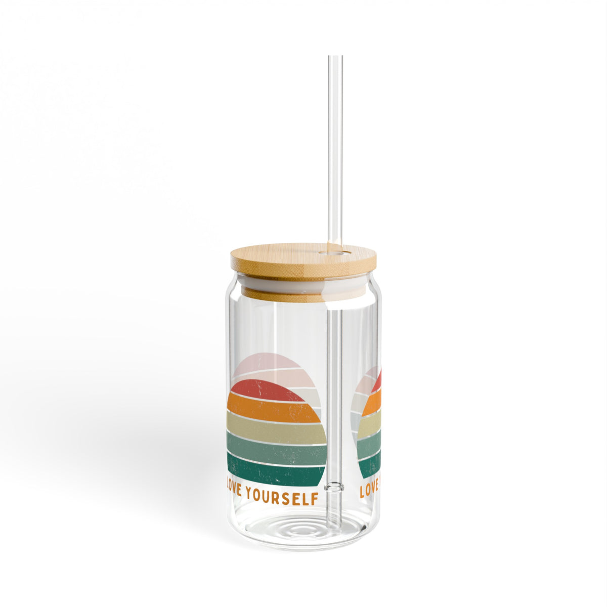 Love Yourself Sipper Glass, 16oz