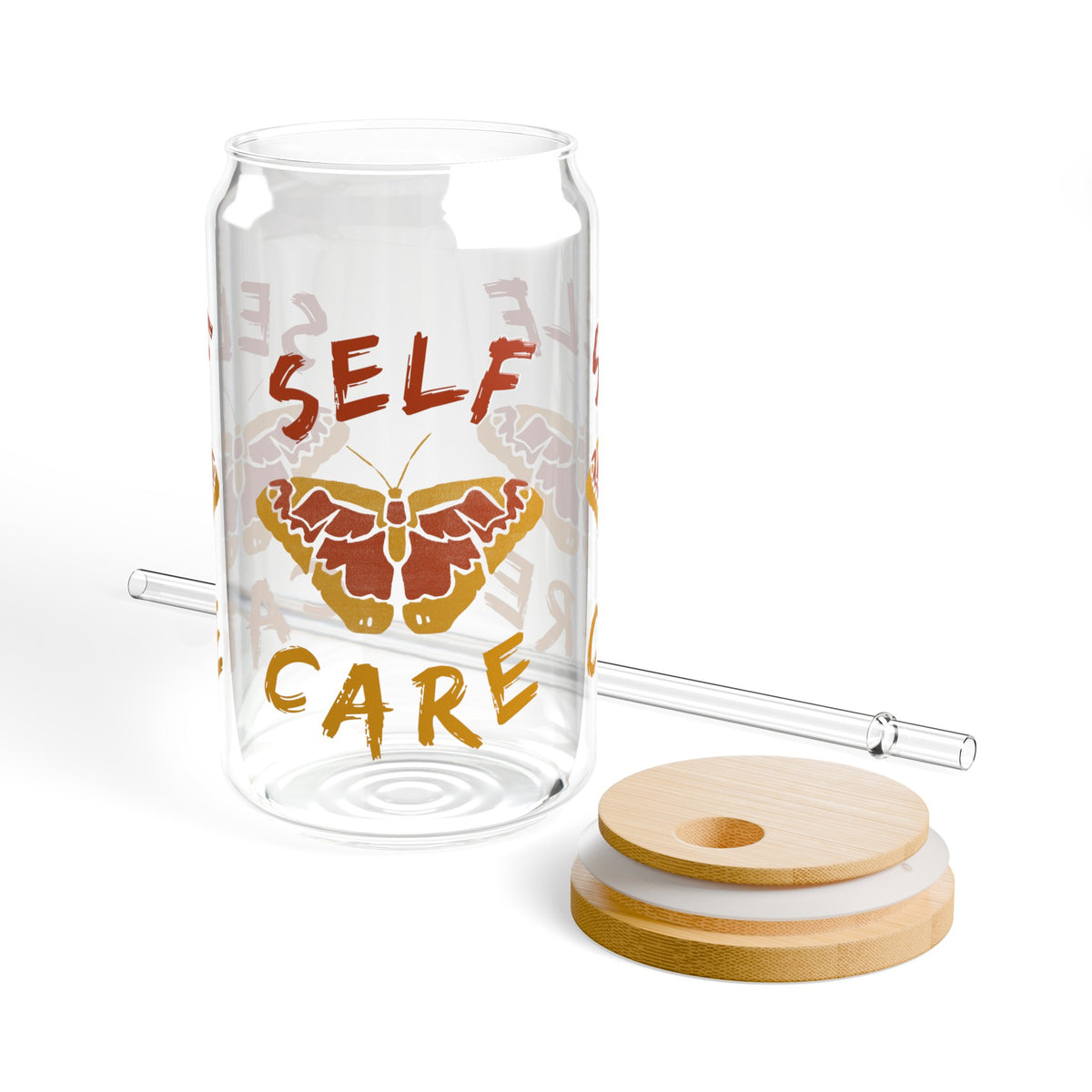 Self Care Sipper Glass, 16oz