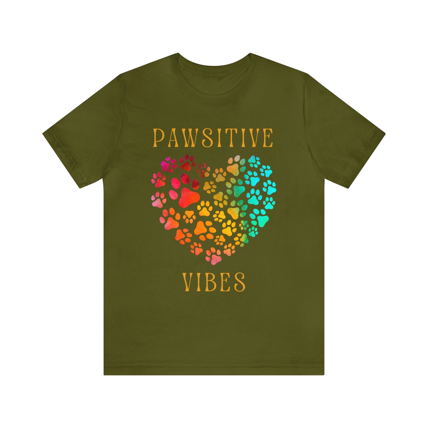 PAWSITIVE VIBES Unisex Jersey Short Sleeve Tee