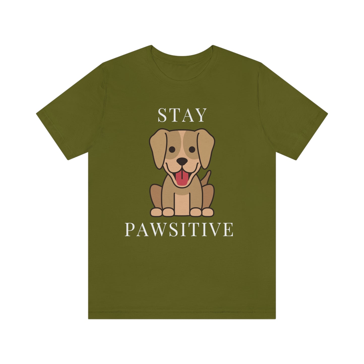 STAY PAWSITIVE Unisex Jersey Short Sleeve Tee
