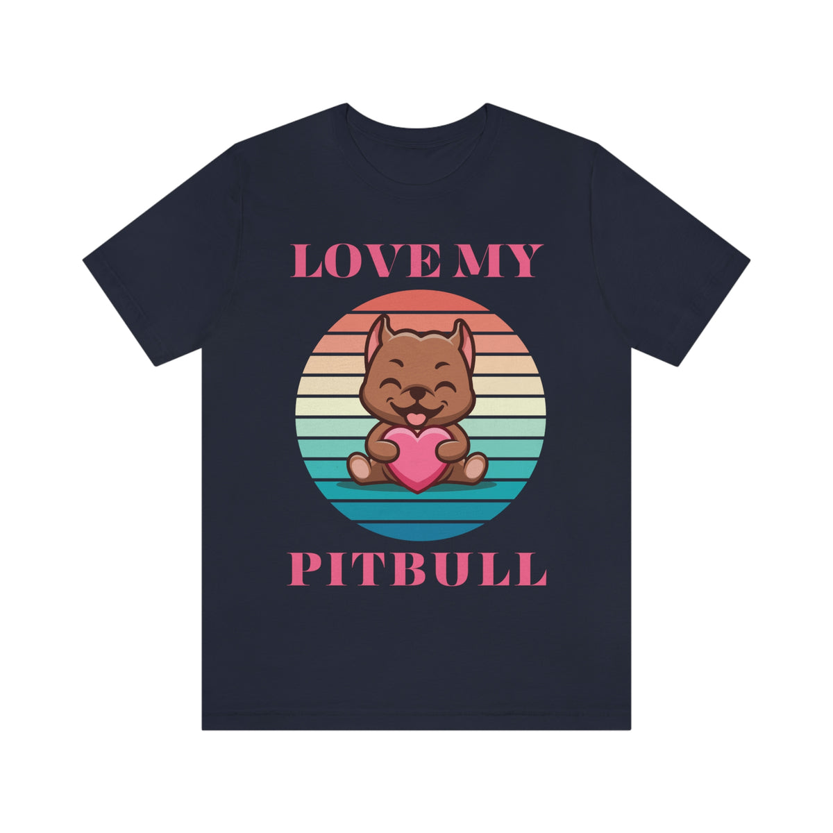 LOVE MY PITBULL Unisex Jersey Short Sleeve Tee