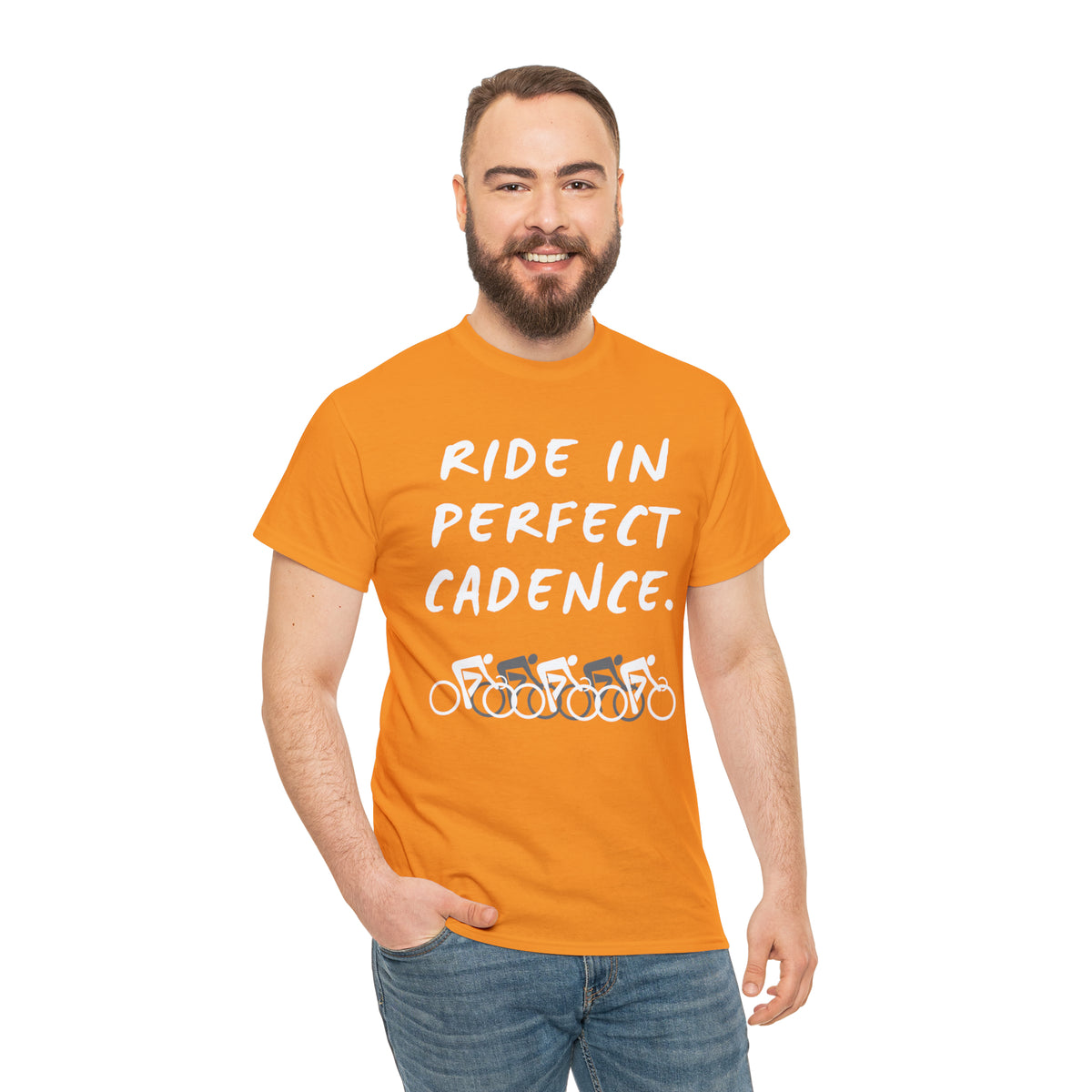 RIDE IN PERFECT CADENCE Unisex Heavy Cotton Tee