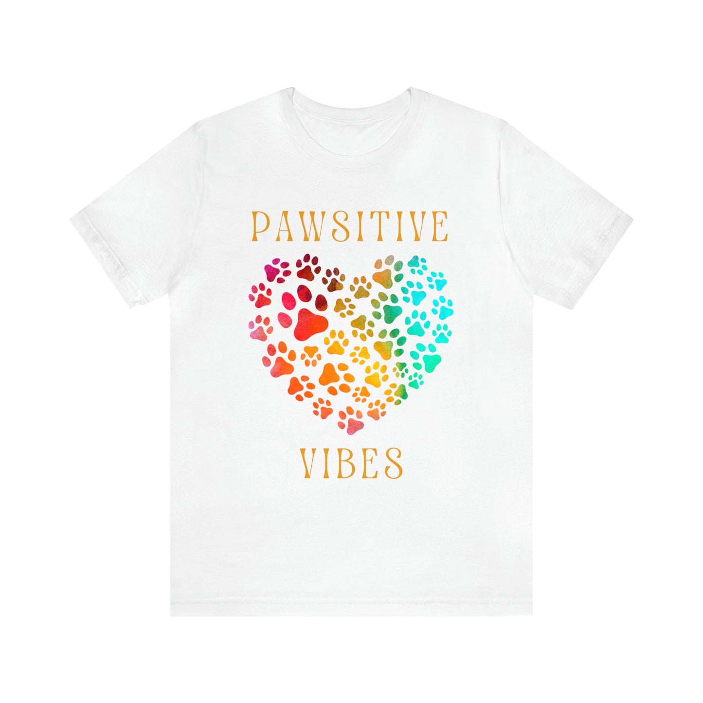 PAWSITIVE VIBES Unisex Jersey Short Sleeve Tee