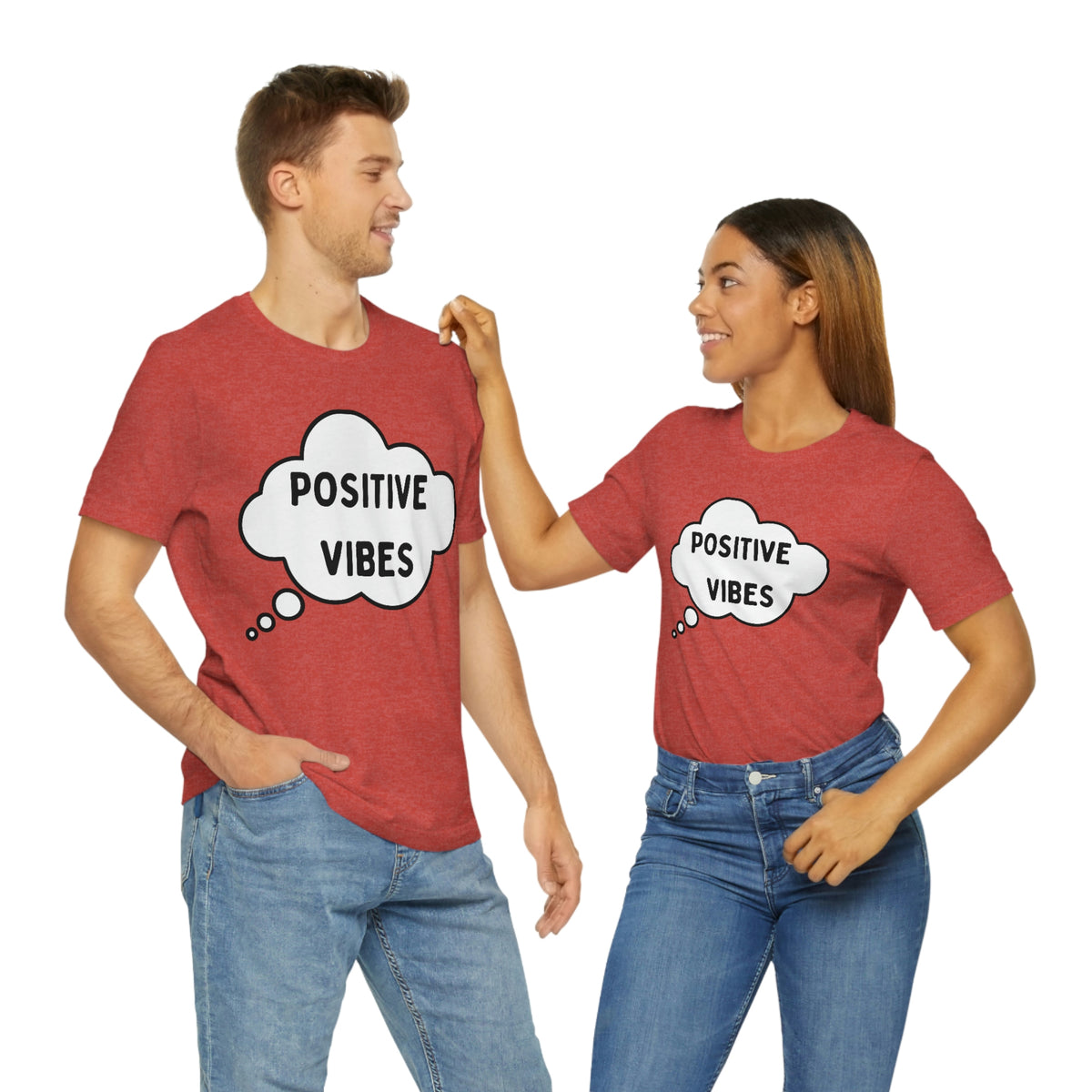 POSITIVE VIBES Unisex Jersey Short Sleeve Tee