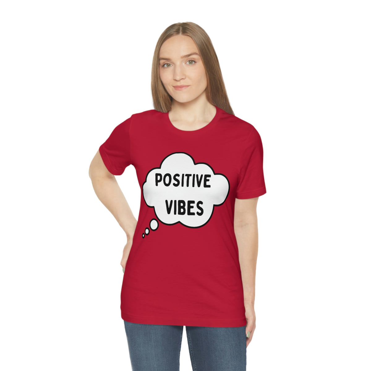 POSITIVE VIBES Unisex Jersey Short Sleeve Tee