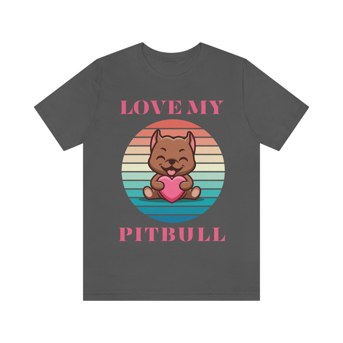 LOVE MY PITBULL Unisex Jersey Short Sleeve Tee