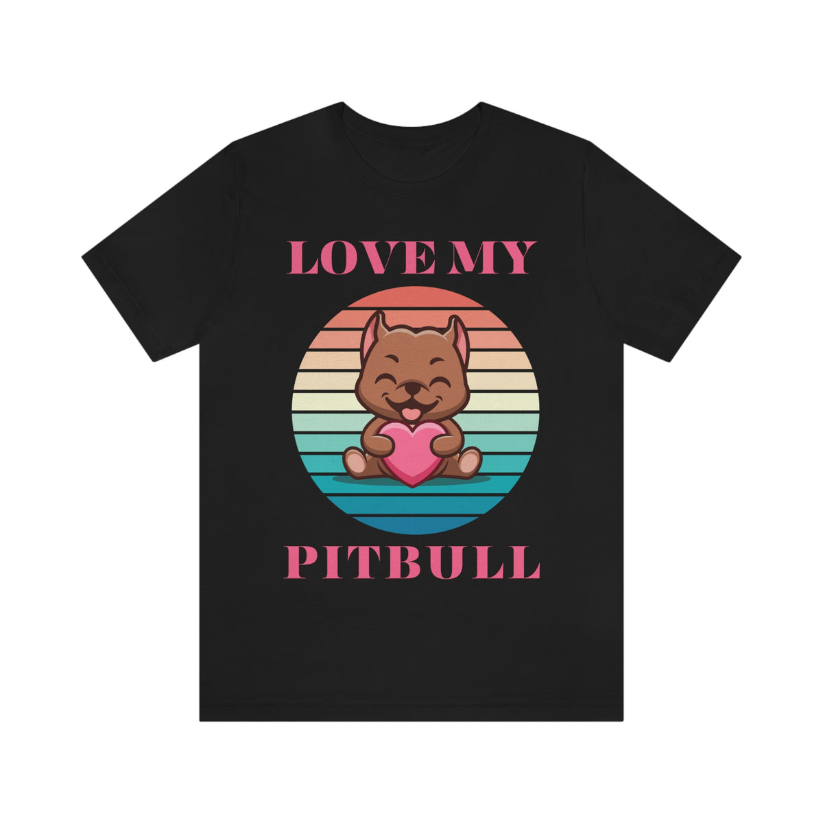LOVE MY PITBULL Unisex Jersey Short Sleeve Tee