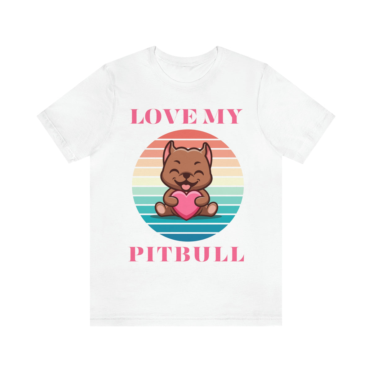 LOVE MY PITBULL Unisex Jersey Short Sleeve Tee