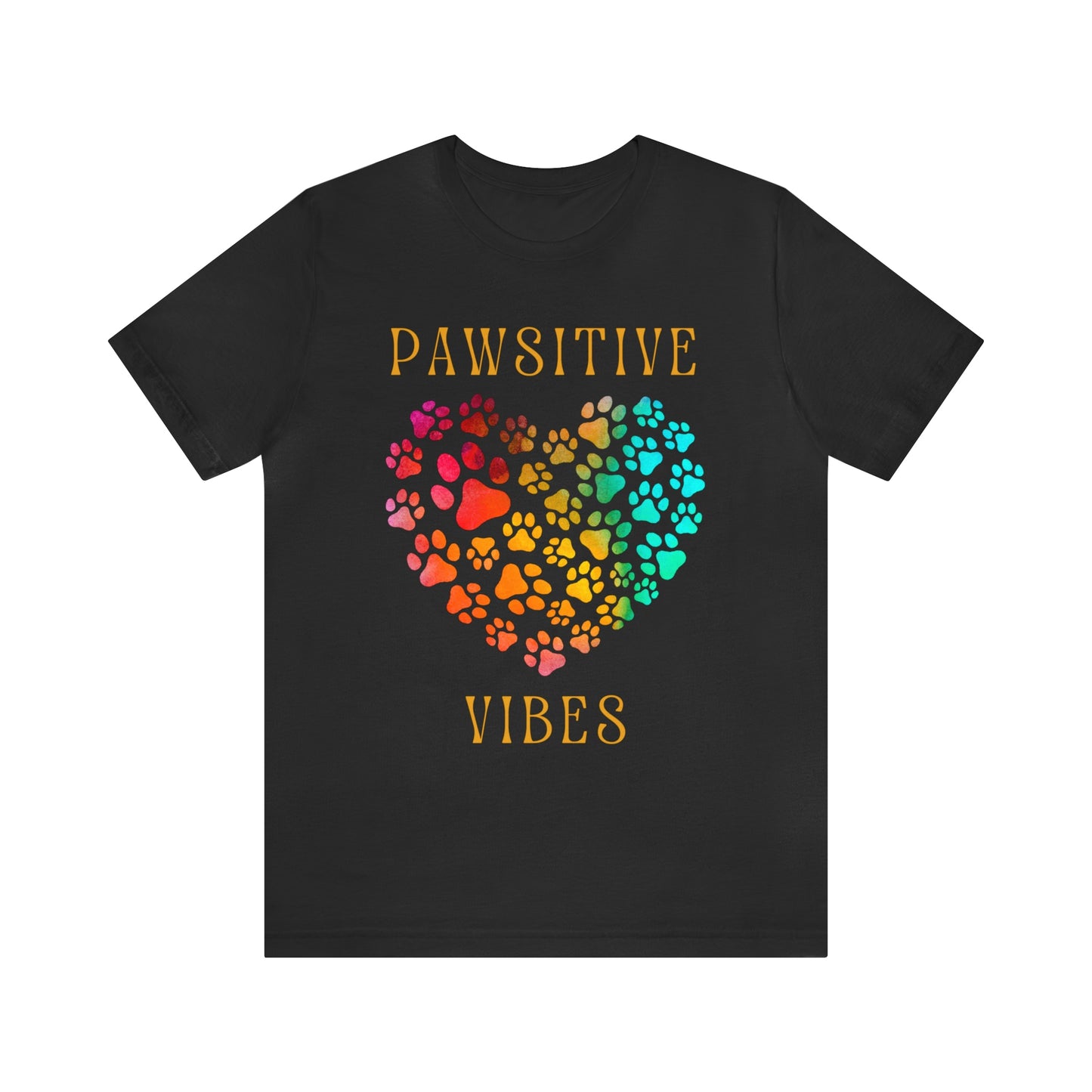 PAWSITIVE VIBES Unisex Jersey Short Sleeve Tee