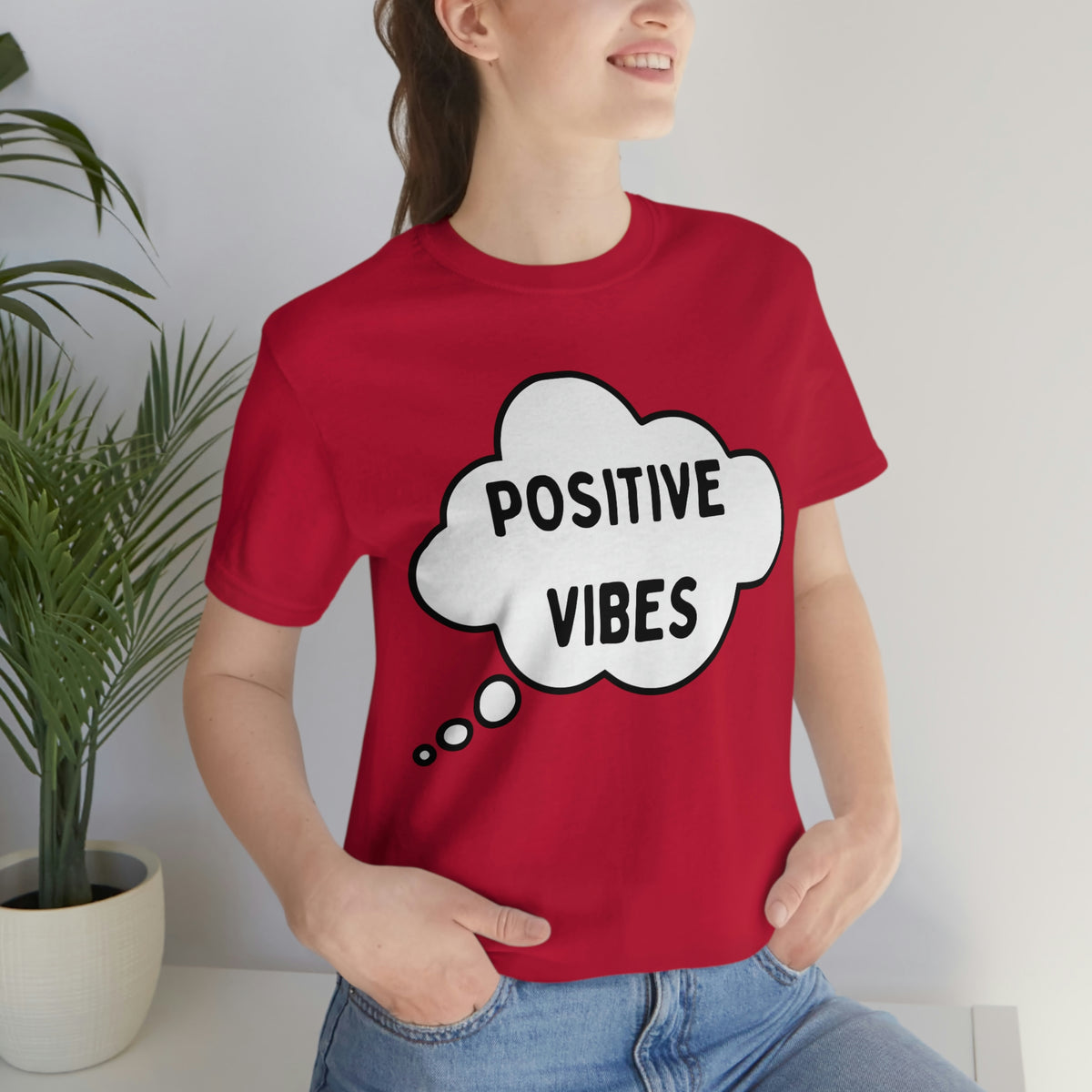 POSITIVE VIBES Unisex Jersey Short Sleeve Tee