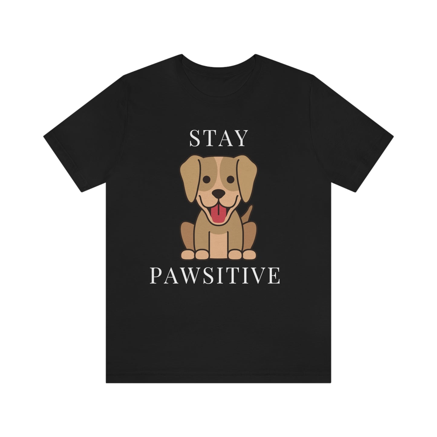 STAY PAWSITIVE Unisex Jersey Short Sleeve Tee