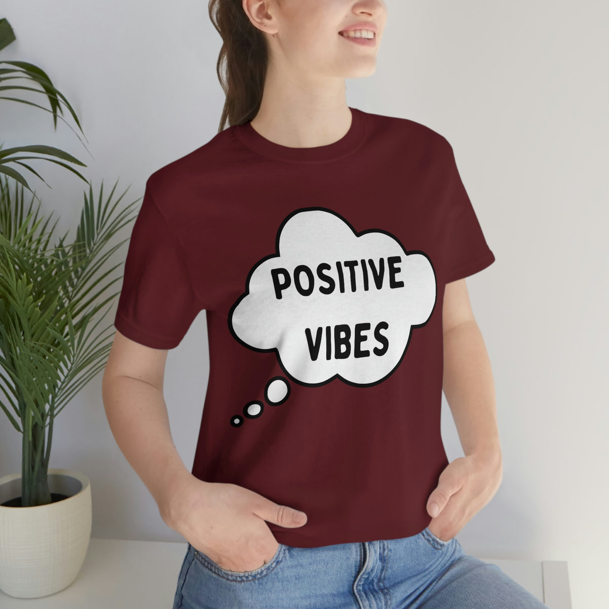 POSITIVE VIBES Unisex Jersey Short Sleeve Tee