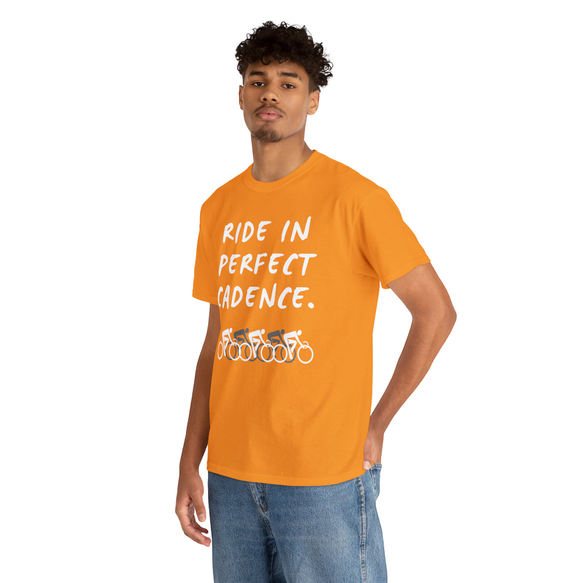 RIDE IN PERFECT CADENCE Unisex Heavy Cotton Tee