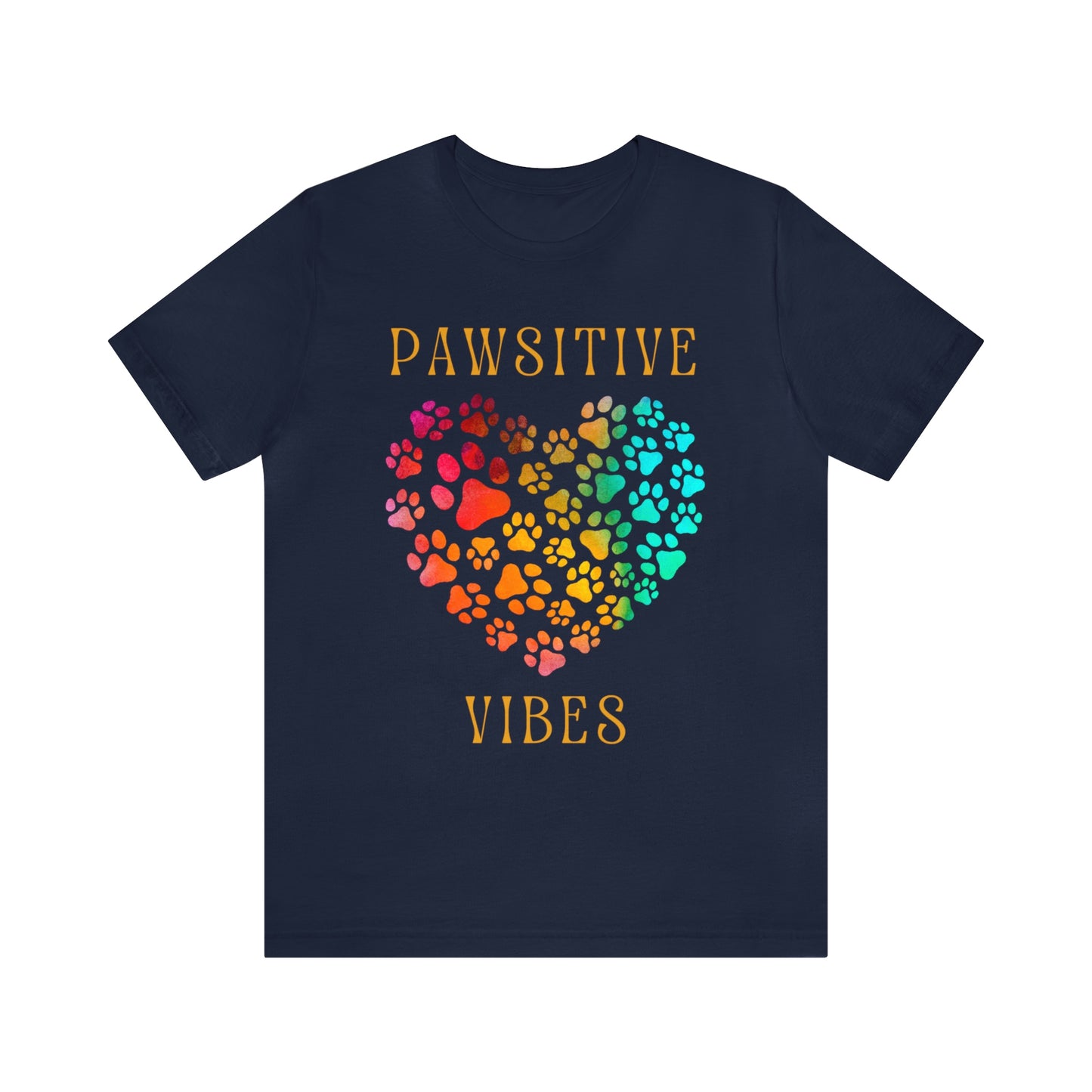 PAWSITIVE VIBES Unisex Jersey Short Sleeve Tee
