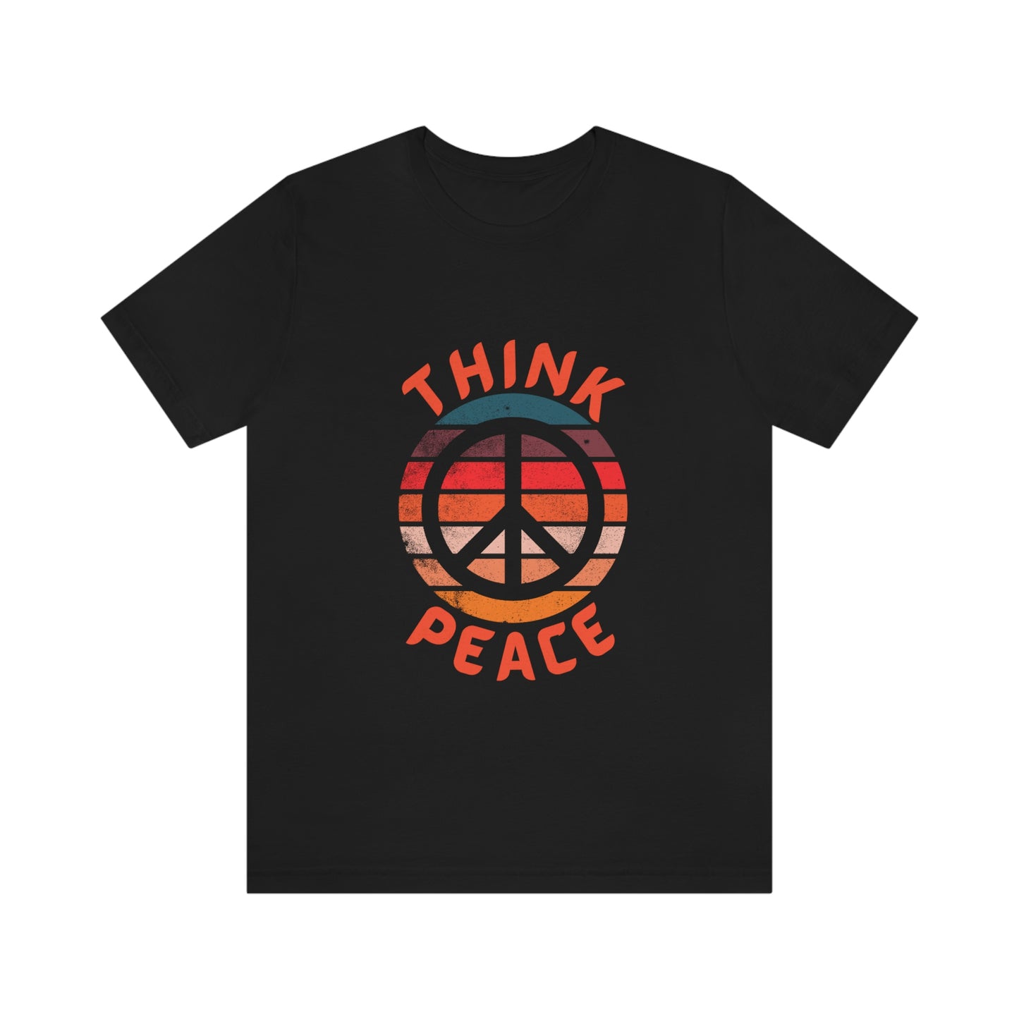 THINK PEACE Unisex Jersey Short Sleeve Tee