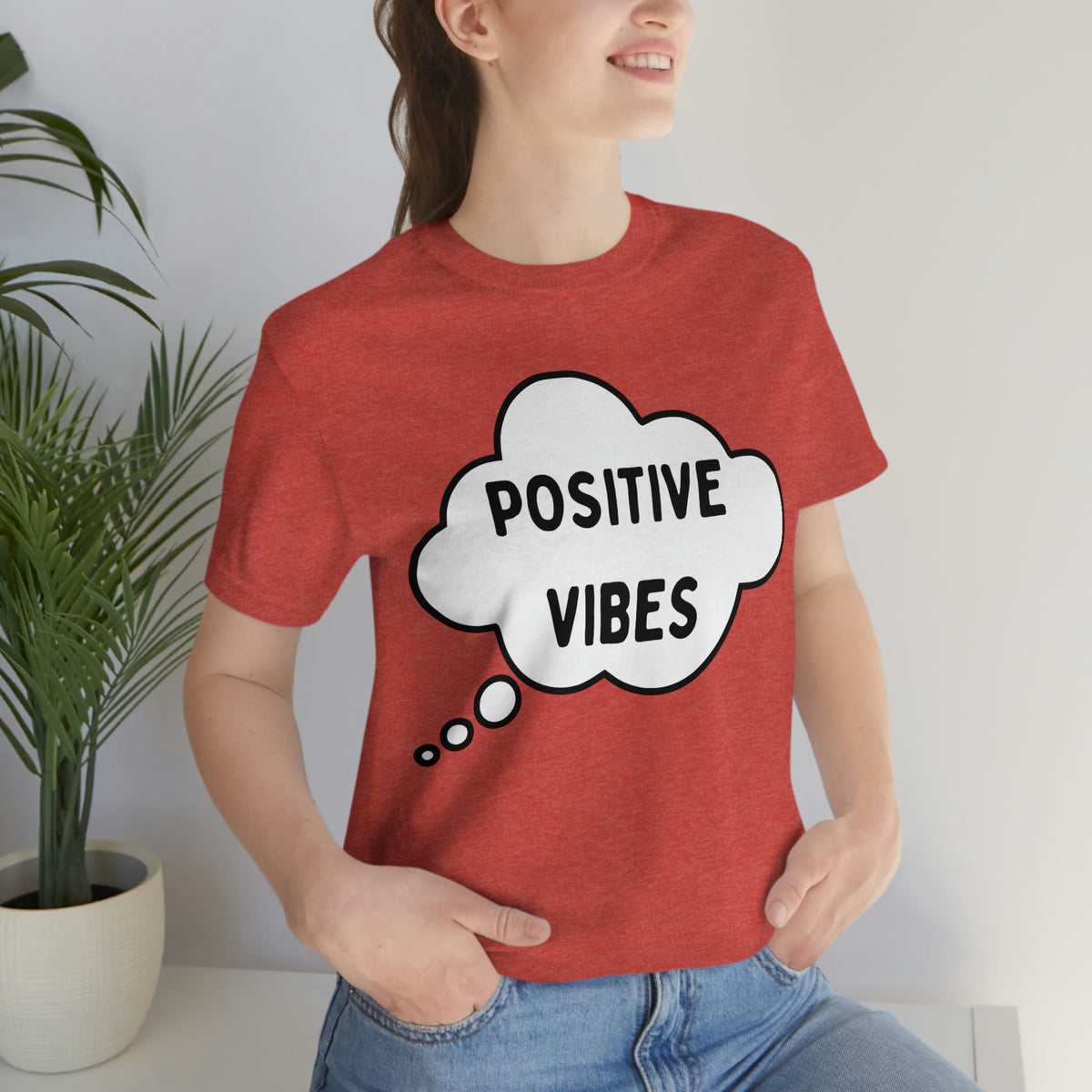 POSITIVE VIBES Unisex Jersey Short Sleeve Tee